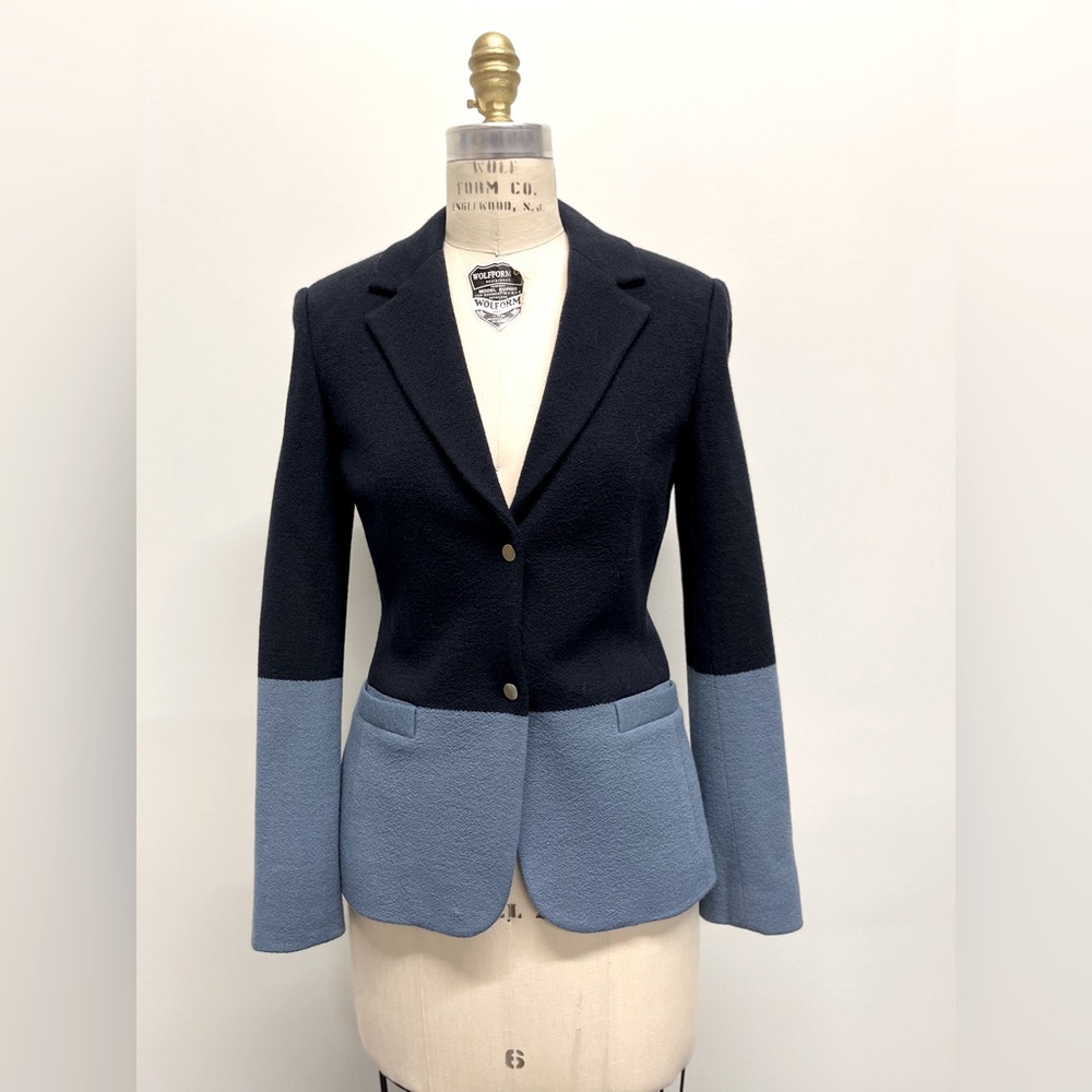 The Row, color block, size 4, snap front blazer